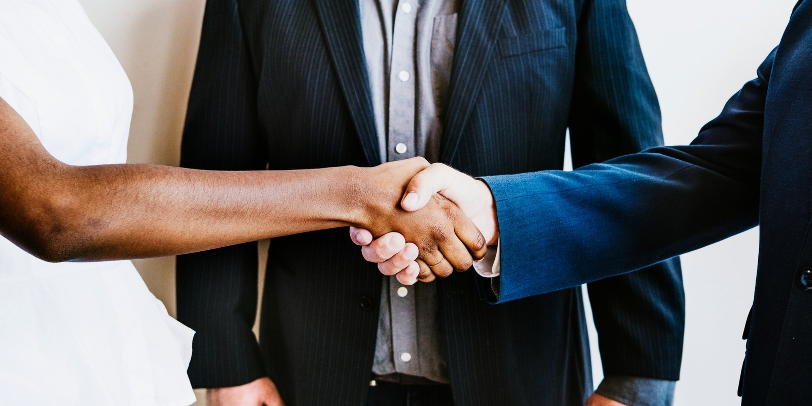 Partners shaking hands